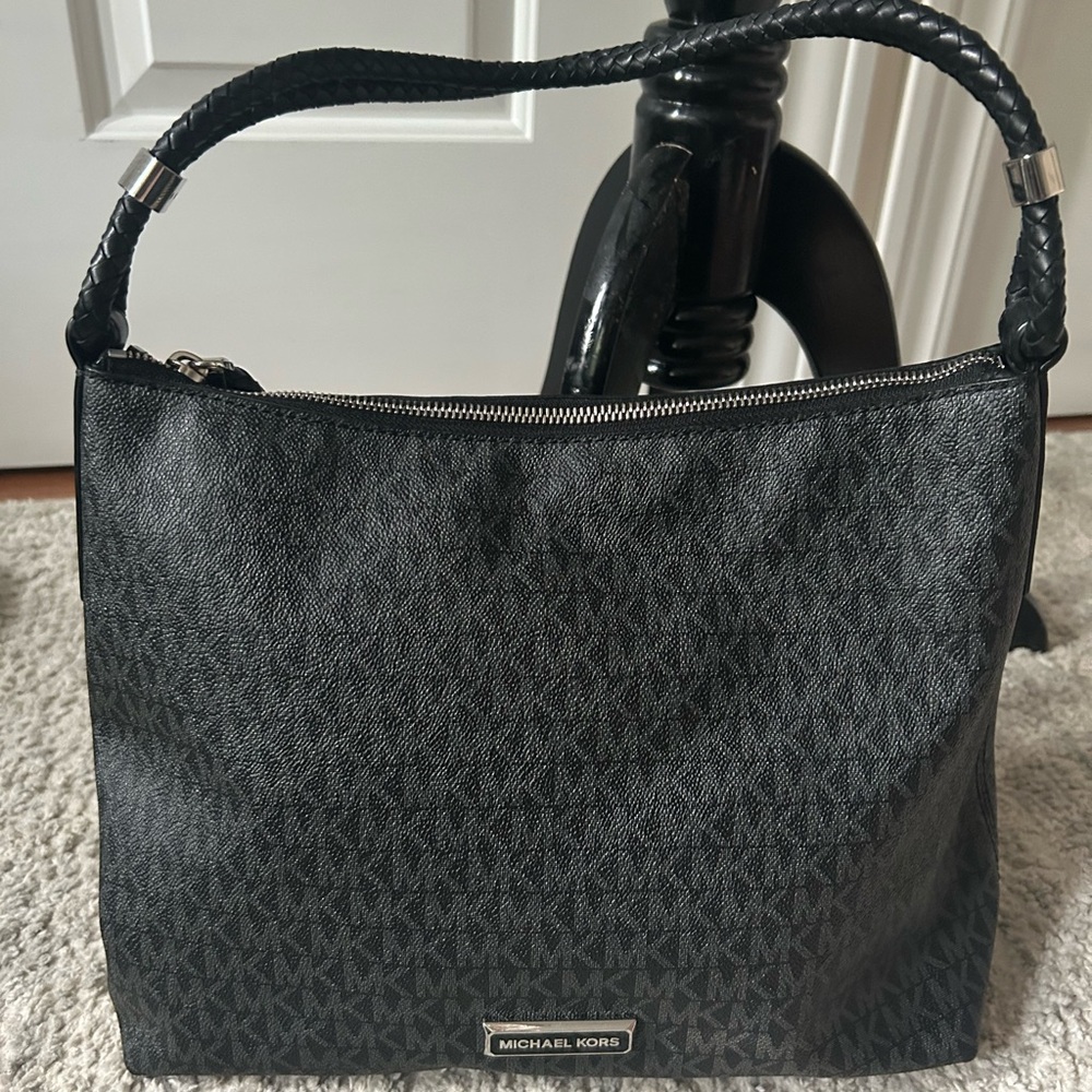 Michael Kors Textured Black Leather Bag